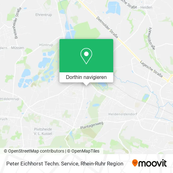 Peter Eichhorst Techn. Service Karte