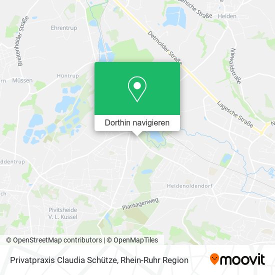Privatpraxis Claudia Schütze Karte