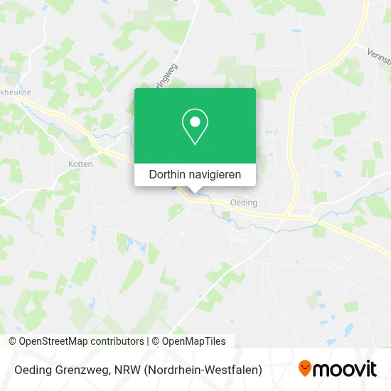 Oeding Grenzweg Karte