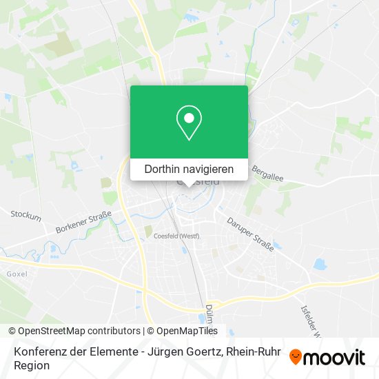 Konferenz der Elemente - Jürgen Goertz Karte