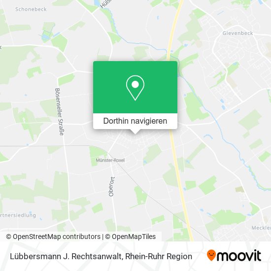 Lübbersmann J. Rechtsanwalt Karte