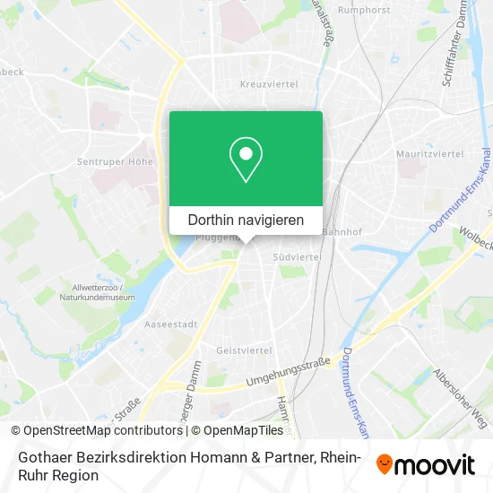 Gothaer Bezirksdirektion Homann & Partner Karte