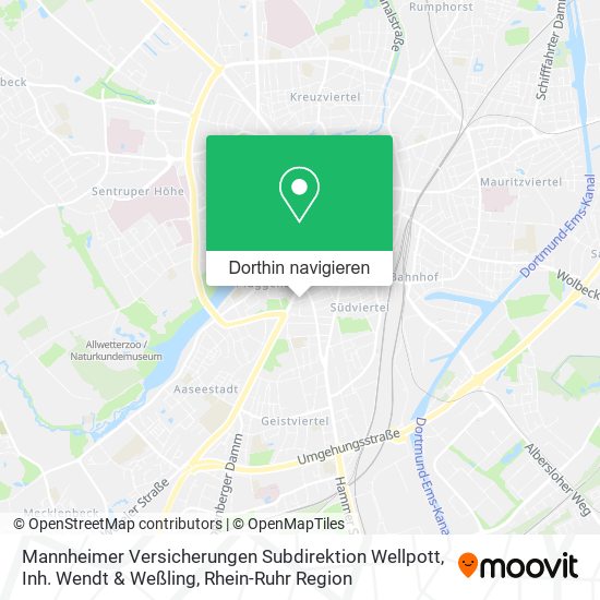 Mannheimer Versicherungen Subdirektion Wellpott, Inh. Wendt & Weßling Karte