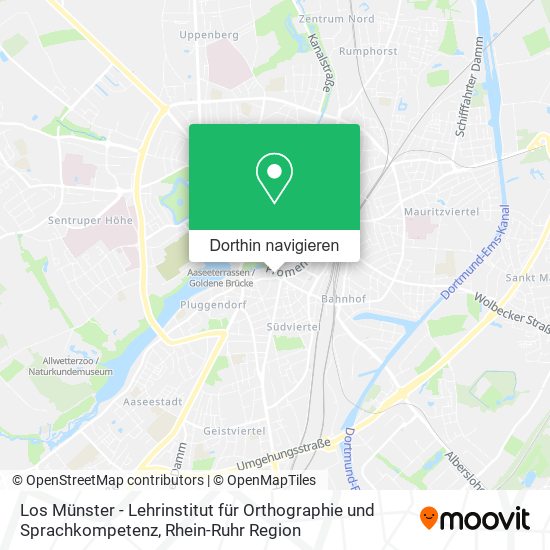 Los Münster - Lehrinstitut für Orthographie und Sprachkompetenz Karte