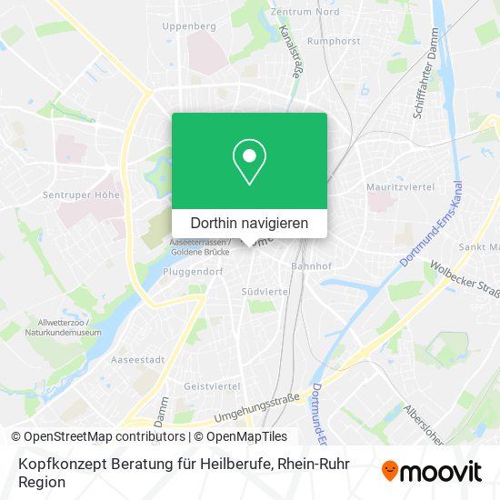 Kopfkonzept Beratung für Heilberufe Karte