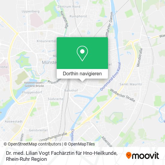Dr. med. Lilian Vogt Fachärztin für Hno-Heilkunde Karte