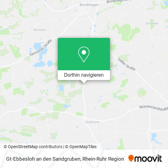 Gt-Ebbesloh an den Sandgruben Karte