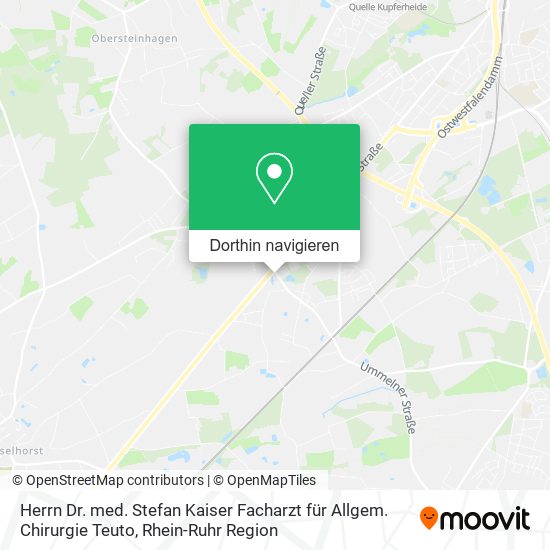 Herrn Dr. med. Stefan Kaiser Facharzt für Allgem. Chirurgie Teuto Karte