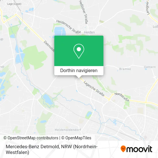 Mercedes-Benz Detmold Karte