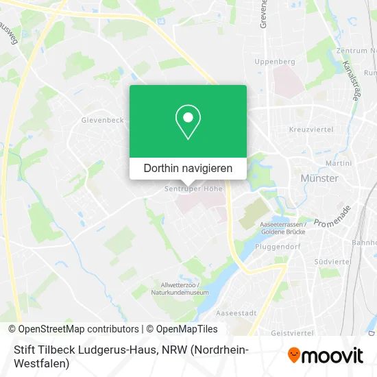 Stift Tilbeck Ludgerus-Haus Karte