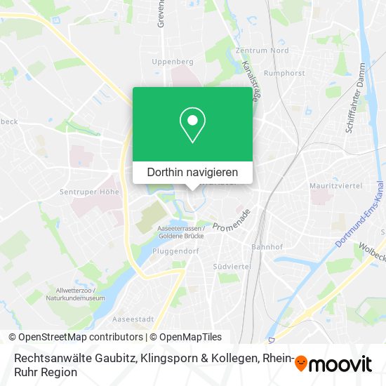 Rechtsanwälte Gaubitz, Klingsporn & Kollegen Karte