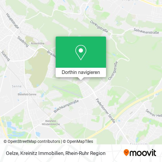 Oelze, Kreinitz Immobilien Karte