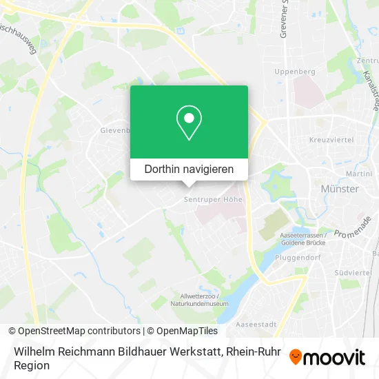 Wilhelm Reichmann Bildhauer Werkstatt Karte