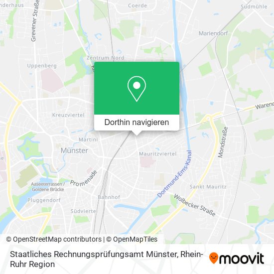 Staatliches Rechnungsprüfungsamt Münster Karte