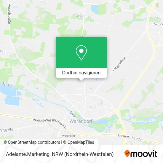 Adelante.Marketing Karte