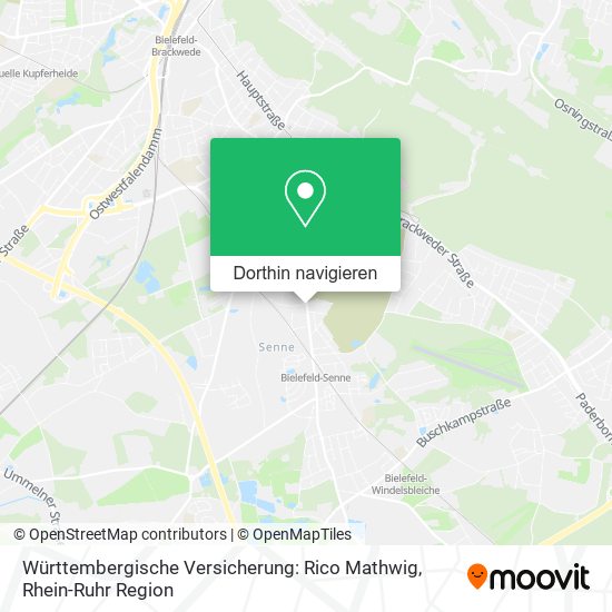 Württembergische Versicherung: Rico Mathwig Karte