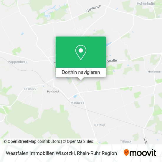 Westfalen Immobilien Wisotzki Karte