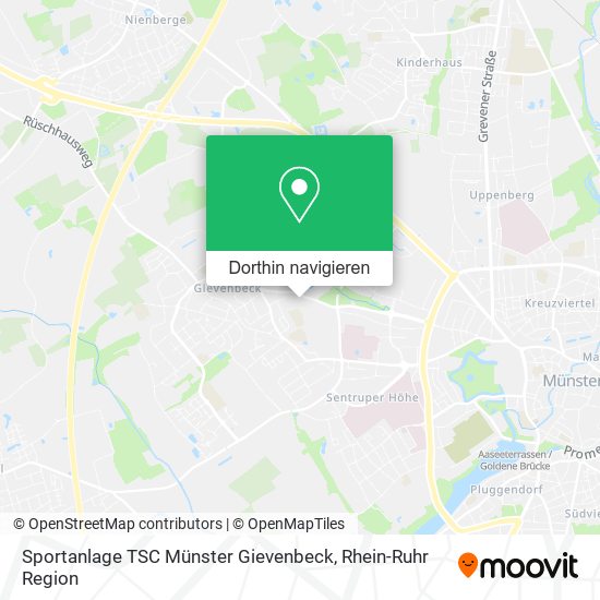 Sportanlage TSC Münster Gievenbeck Karte
