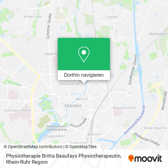 Physiotherapie Britta Beaufays Physiotherapeutin Karte
