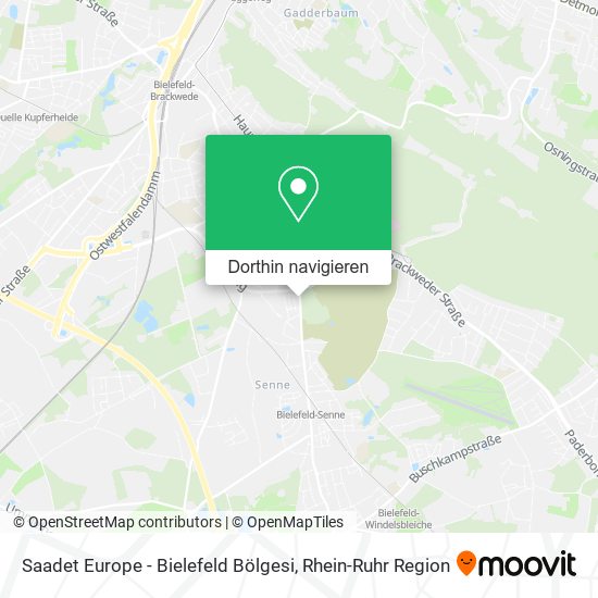 Saadet Europe - Bielefeld Bölgesi Karte