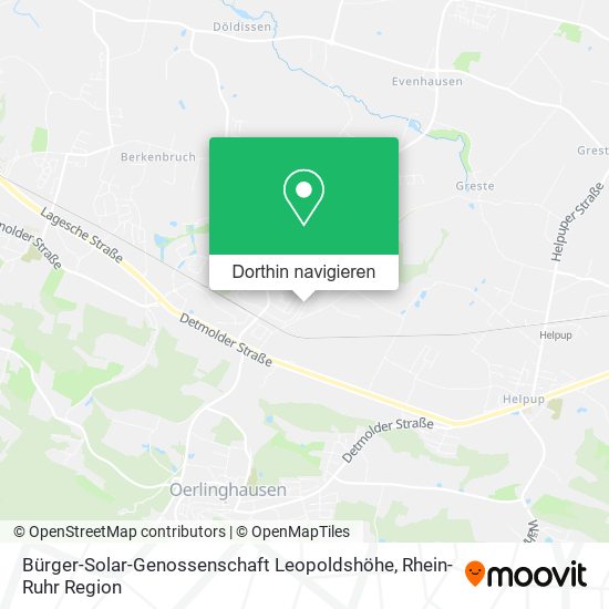 Bürger-Solar-Genossenschaft Leopoldshöhe Karte