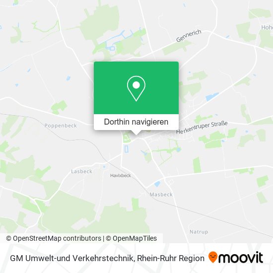 GM Umwelt-und Verkehrstechnik Karte