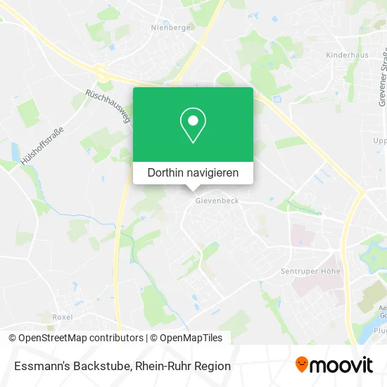 Essmann's Backstube Karte