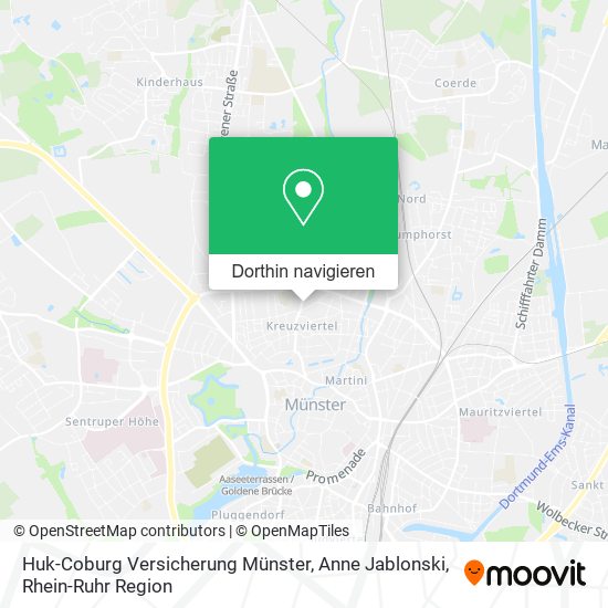 Huk-Coburg Versicherung Münster, Anne Jablonski Karte