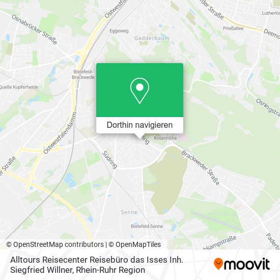 Alltours Reisecenter Reisebüro das Isses Inh. Siegfried Willner Karte