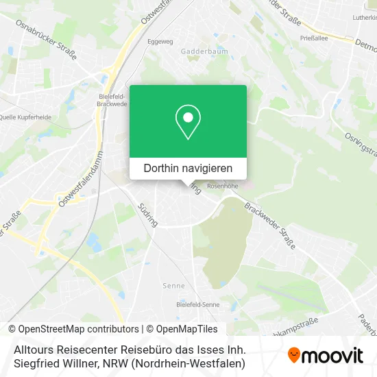 Alltours Reisecenter Reisebüro das Isses Inh. Siegfried Willner Karte