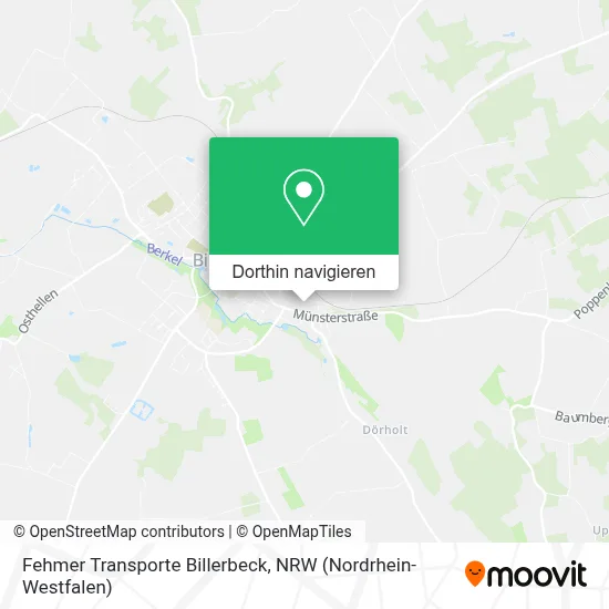 Fehmer Transporte Billerbeck Karte