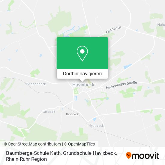 Baumberge-Schule Kath. Grundschule Havixbeck Karte