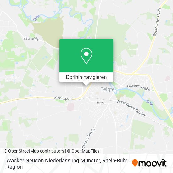 Wacker Neuson Niederlassung Münster Karte