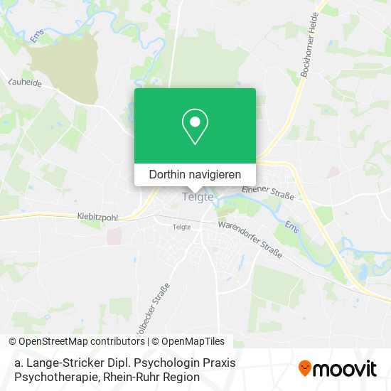 a. Lange-Stricker Dipl. Psychologin Praxis Psychotherapie Karte