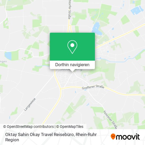 Oktay Sahin Okay Travel Reisebüro Karte