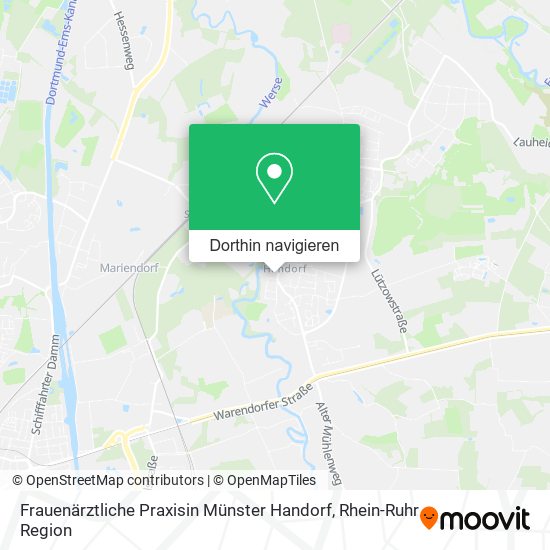 Frauenärztliche Praxisin Münster Handorf Karte