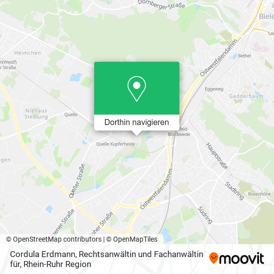 Cordula Erdmann, Rechtsanwältin und Fachanwältin für Karte