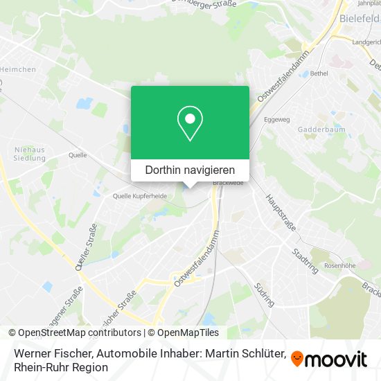 Werner Fischer, Automobile Inhaber: Martin Schlüter Karte