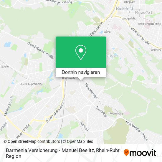 Barmenia Versicherung - Manuel Beelitz Karte