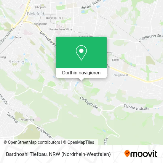 Bardhoshi Tiefbau Karte