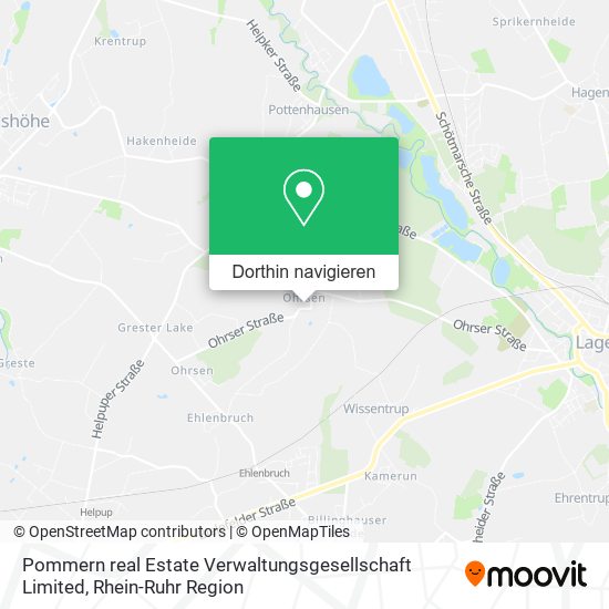 Pommern real Estate Verwaltungsgesellschaft Limited Karte