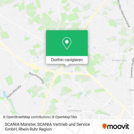 SCANIA Münster, SCANIA Vertrieb und Service GmbH Karte