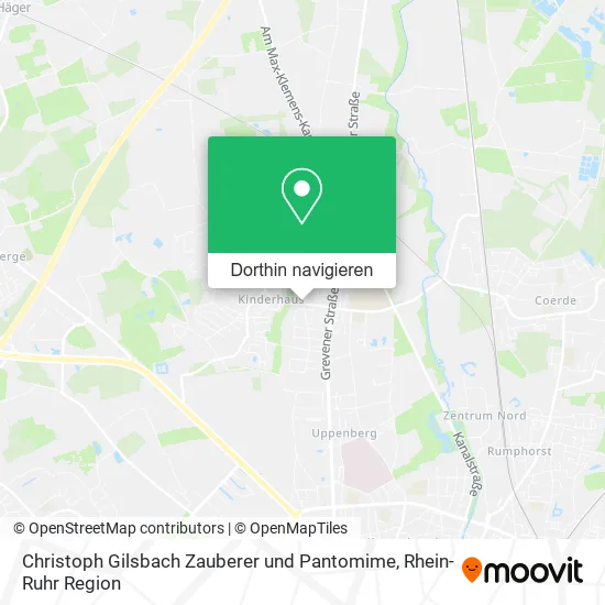 Christoph Gilsbach Zauberer und Pantomime Karte