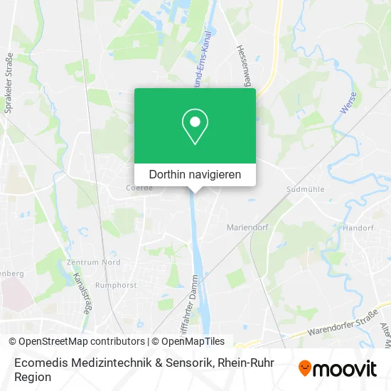 Ecomedis Medizintechnik & Sensorik Karte