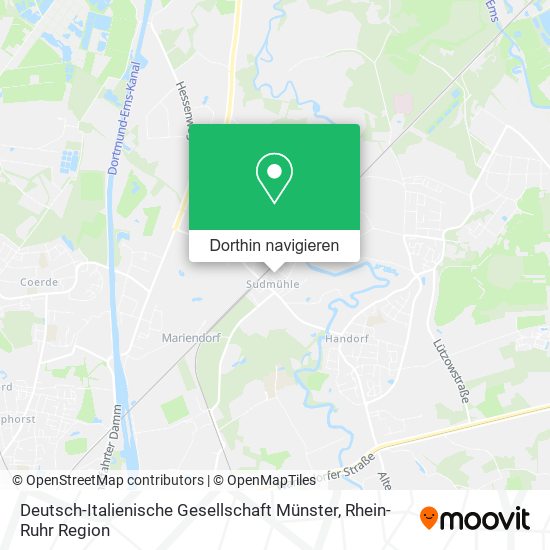 Deutsch-Italienische Gesellschaft Münster Karte