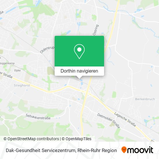 Dak-Gesundheit Servicezentrum Karte