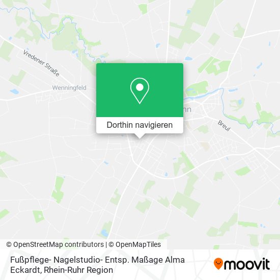 Fußpflege- Nagelstudio- Entsp. Maßage Alma Eckardt Karte