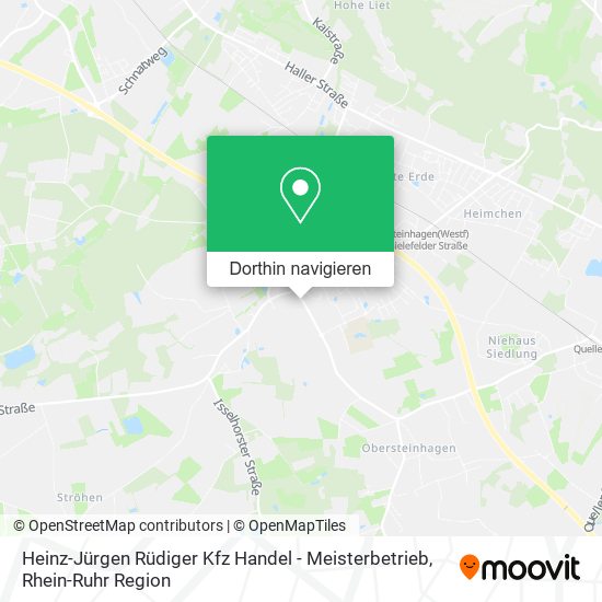 Heinz-Jürgen Rüdiger Kfz Handel - Meisterbetrieb Karte