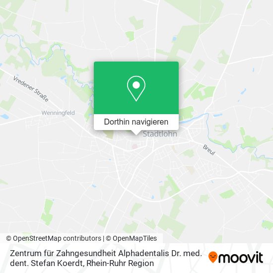 Zentrum für Zahngesundheit Alphadentalis Dr. med. dent. Stefan Koerdt Karte