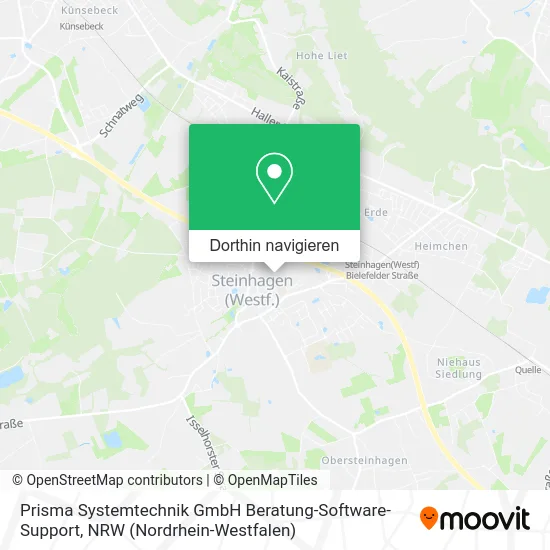 Prisma Systemtechnik GmbH Beratung-Software-Support Karte